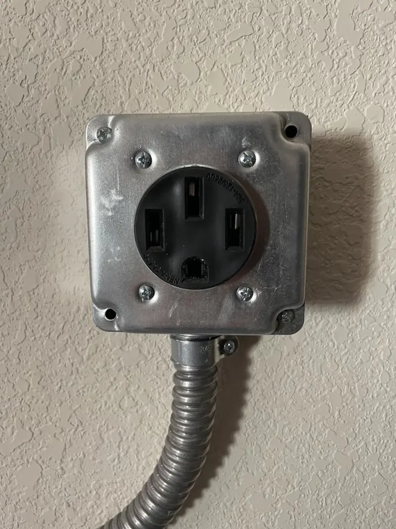 NEMA 14-50 outlet installed for Electrical Panel Upgrade in San Juan